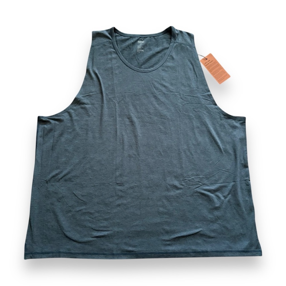 Girlfriend Collective High Neck Tank Blue Teal Heather NWT Size 5XL Athletic